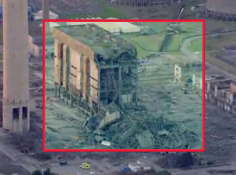 Massive explosion shuts down UK power station