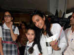 Shilpa attends school exhibition