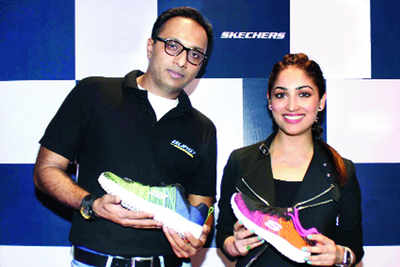Yami Gautam launches new range of trendy sports shoes in Mumbai