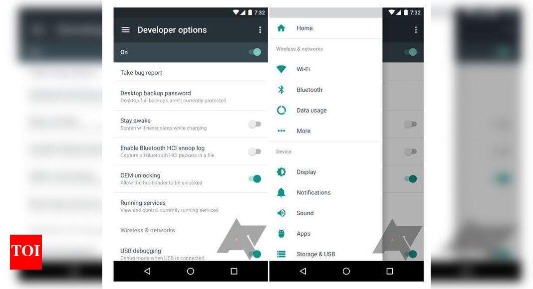 Android N’s new Settings UI images leaked online - Times of India