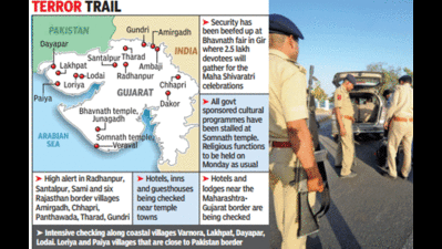Lockdown in Gujarat as cops hunt for terrorists
