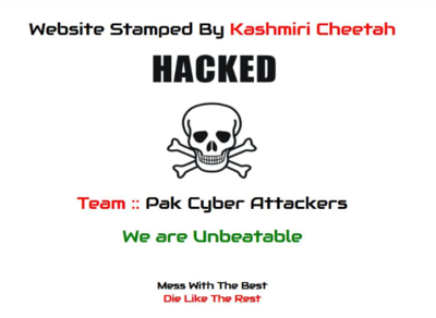 Pak hacker defaces Raipur AIIMS site, says all Indian government sites on target