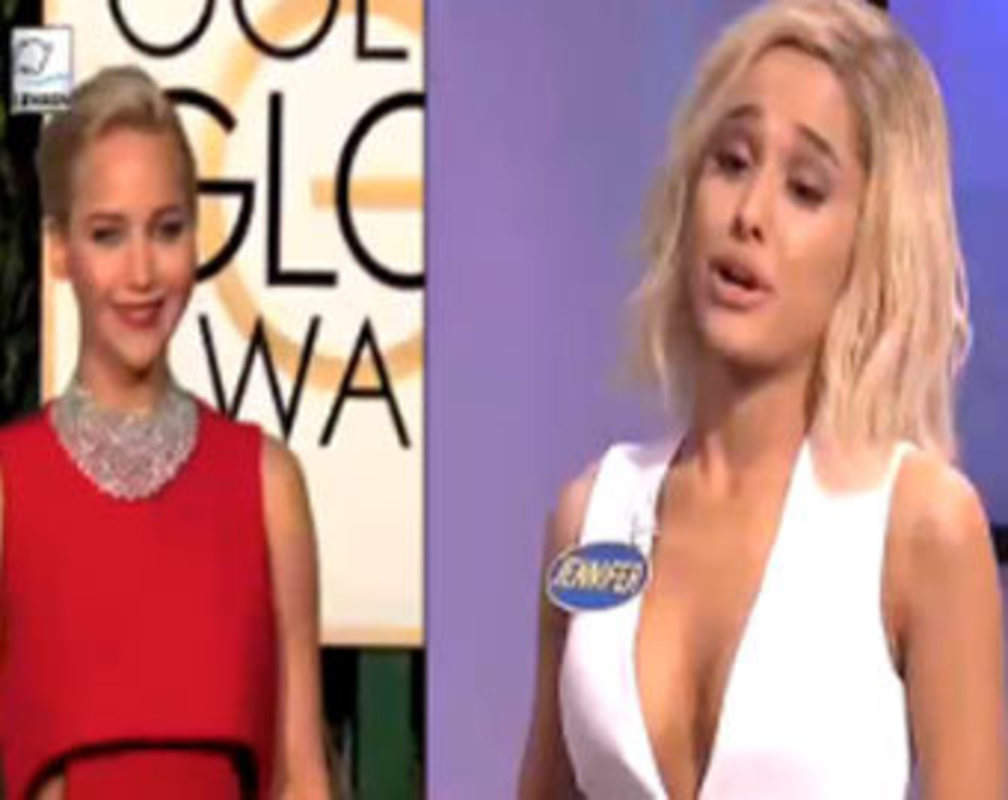 
Ariana Grande impersonates Jennifer Lawrence on SNL
