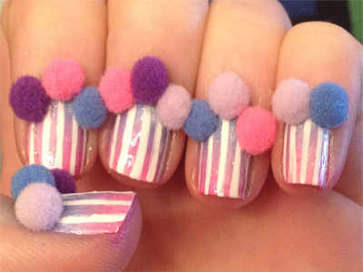 Pom Pom nails — the bizarre manicure style is here