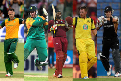 Top five fastest centuries in T20Is