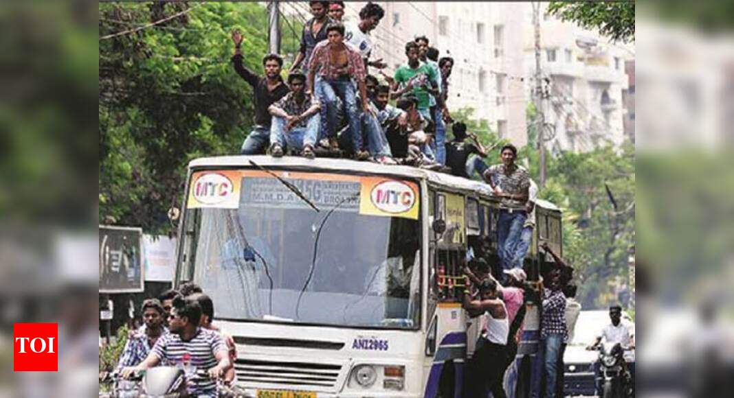 Chennai buses most crowded in the country | Chennai News - Times of India