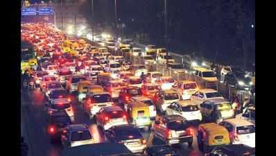 Cops create bypass at Bhairon Marg to tackle snarls