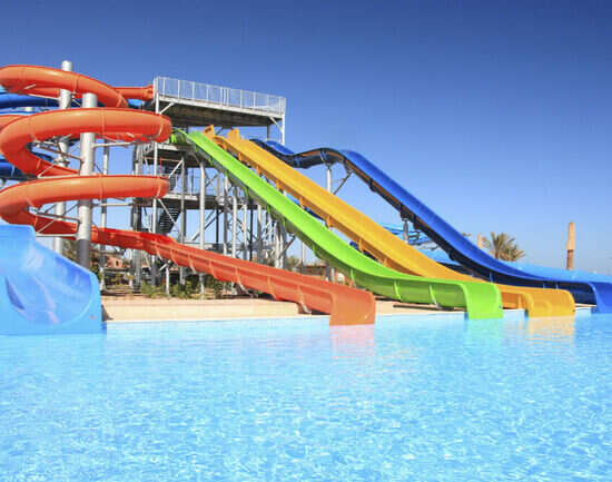While away at the indoor pools