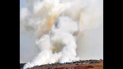Recurrent fire pockets at Deonar dump hit operations, air worsens