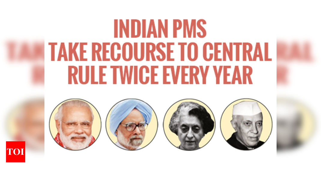 Indian PMs take recourse to central rule twice every year | India News ...