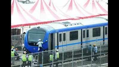 Chennai metro rail gets 24 new trains from Andhra, begins testing