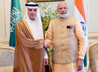 PM Modi meets Saudi ministers in Riyadh