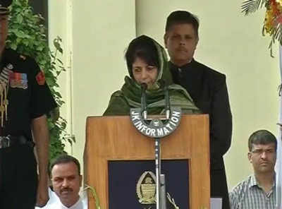 Mehbooba Mufti becomes the first woman CM of Jammu and Kashmir | India ...