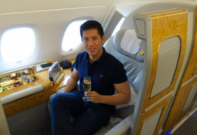 This guy used a frequent-flyer loophole to take a $60,000 trip in a first-class suite on Emirates — here's what it was like