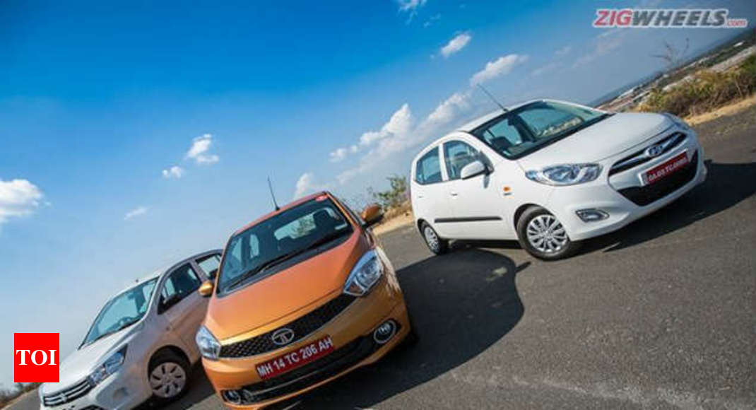 Tata Tiago Vs Maruti Celerio Vs Hyundai I10: Petrol Comparison Review ...