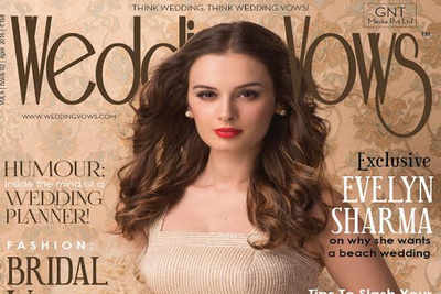 Evelyn Sharma elegantly shines on 'Wedding Vows' April cover!