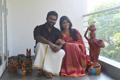 Shanthnu-Keerthi celebrate first Tamil New Year after marriage