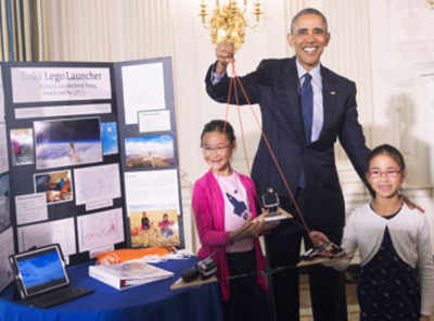 Obama touts robots, US ingenuity at White House science fair