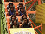 Fun ride in rollercoaster