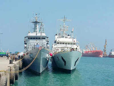 Indian naval ships in Sri Lanka for spring overseas deployment
