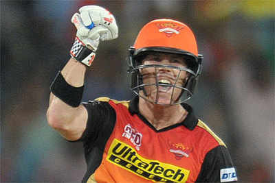 IPL 9: Warner smashes unbeaten 90 to guide SRH to first win