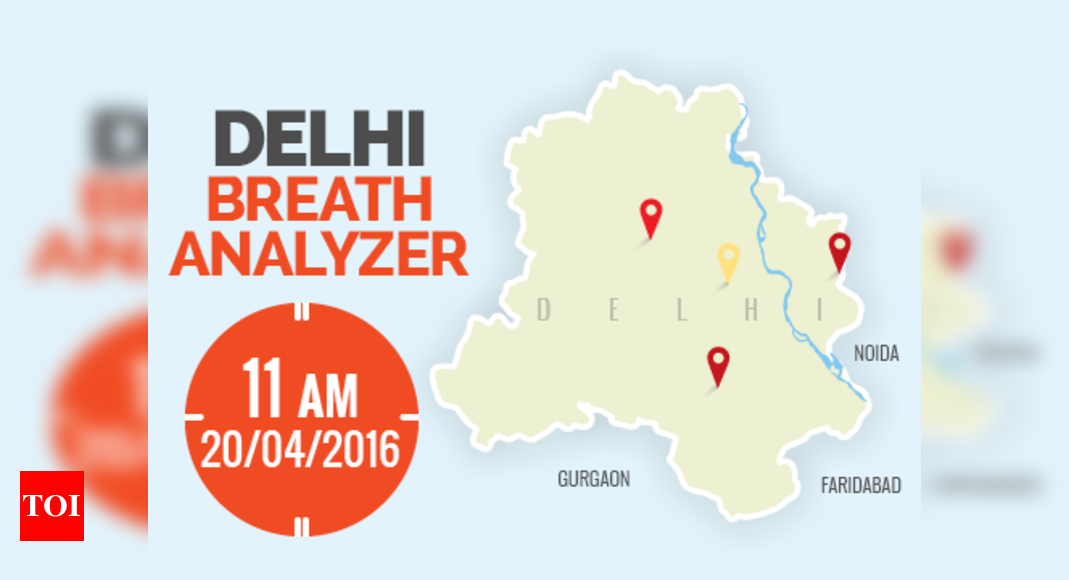 Delhi breath analyzer Good day to breathe easy India News Times of