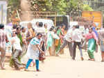 PF protesters clash with police in Bengaluru