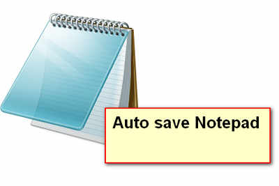 This app will auto save notes for you in Microsoft Notepad