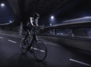 
People give a thumbs up to night cycling
