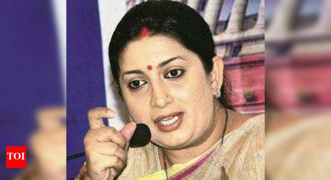 IITs asked to teach Sanskrit: Smriti Irani - Times of India