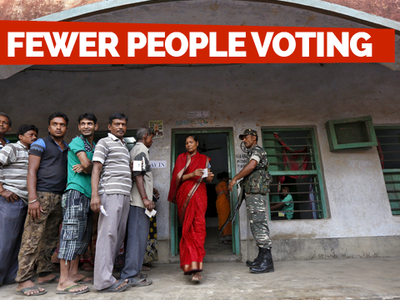 Fewer people voting in Bengal elections