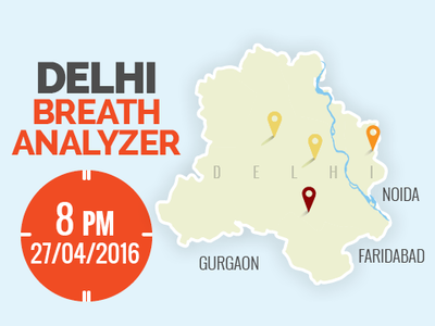 Delhi Breath Analyzer: Breathe easy anywhere tonight, just not in South Delhi