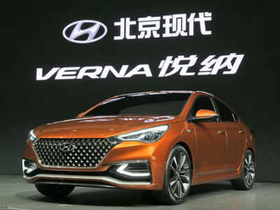 Hyundai Verna concept showcased at Beijing Auto Show