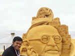Sudarsan Pattnaik wins gold in sand art contest