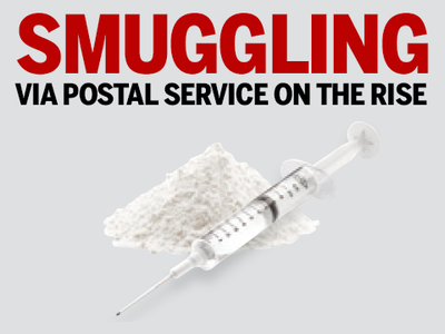 Smuggling via postal service on the rise