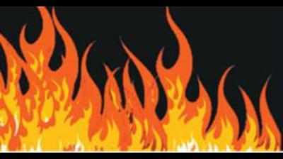 Massive fire at vacant plot triggers panic in Udyog Vihar