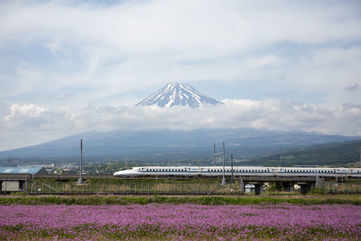 Bullet train (shinkansen) ride from Tokyo