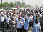 Massive jams in Delhi as cabbies protest