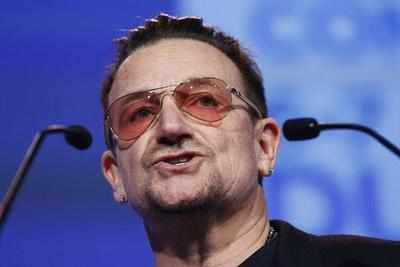 Bono raises his voice for abducted African girls during Lupita's play