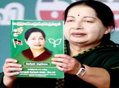 Jayalalithaa releases AIADMK manifesto, promises free mobile phones and 50% subsidy on scooters