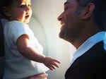 Mahendra Singh Dhoni with his darling daughter Ziva