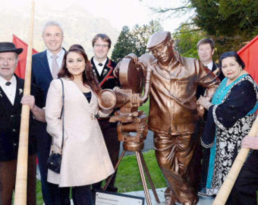 
Rani Mukerji, Pamela Chopra unveil Yash Chopra’s statue in Switzerland
