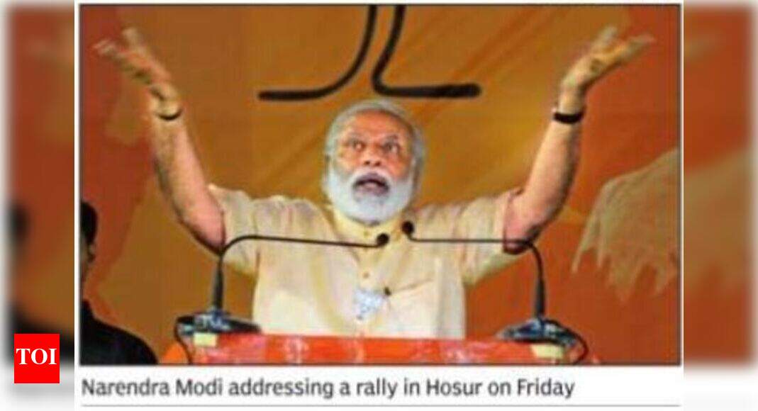PM Modi hard on Dravidian parties, soft on their leaders - Times of India