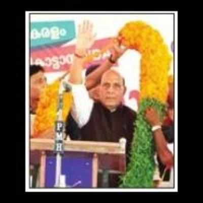 Bring NDA for change, says Rajnath
