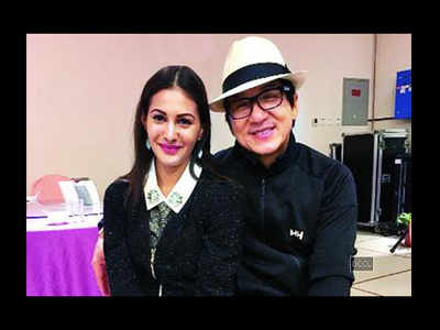 Jackie Chan's gift for Amyra Dastur