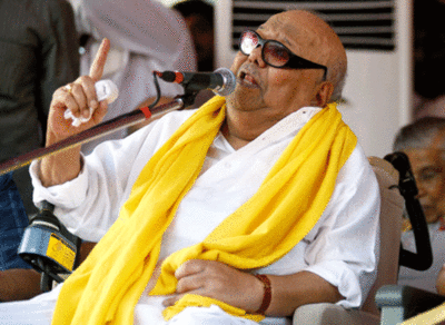 Karunanidhi makes impassioned plea to voters to elect DMK