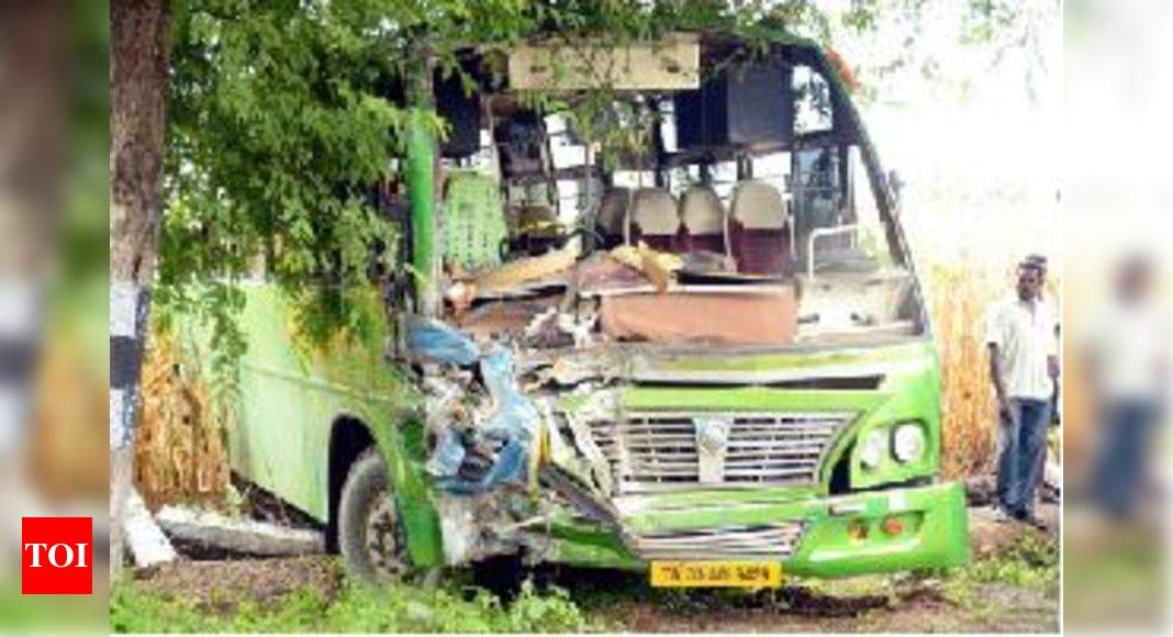 20 injured in bus accident at Una | Shimla News - Times of India