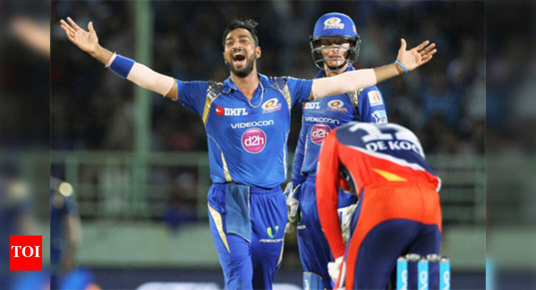 IPL 2016: All-round Krunal takes Mumbai to third spot | undefined News ...