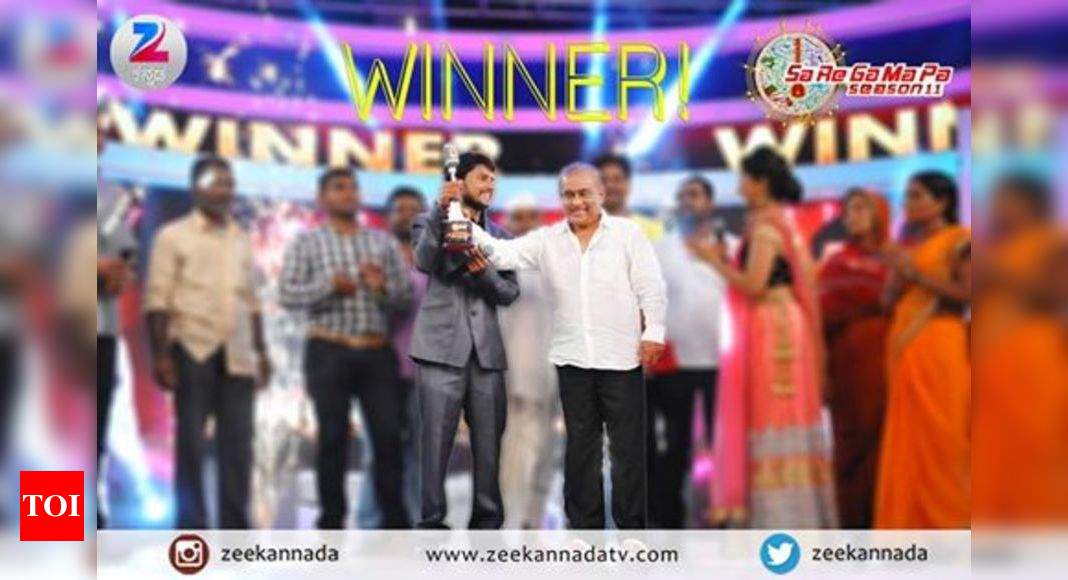 Zee Kannada Channappa Huddar Wins Sa Re Ga Ma Pa Season 11 Times Of India
