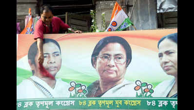 Exit poll results trigger celebrations in TMC